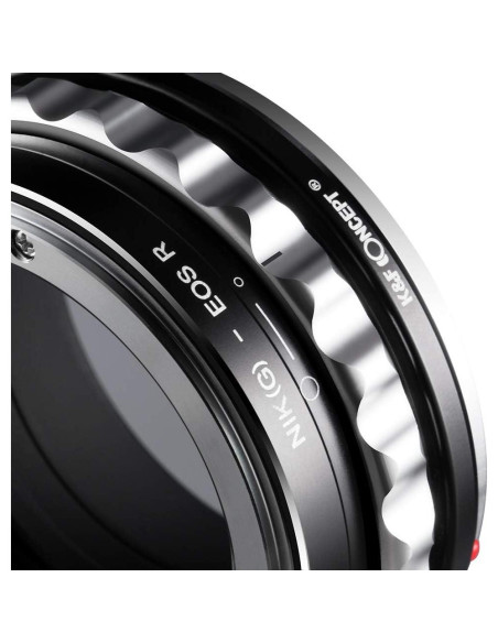 Adaptador de Montura K&F Concept para Lentes Nikon a Canon EOS R Adaptador de Montura K&F Concept para Lentes Nikon a Canon EOS R
