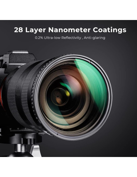 Filtro ND Variable K&F Concept 46mm Densidad Neutra HD Filtro ND Variable K&F Concept 46mm Densidad Neutra HD
