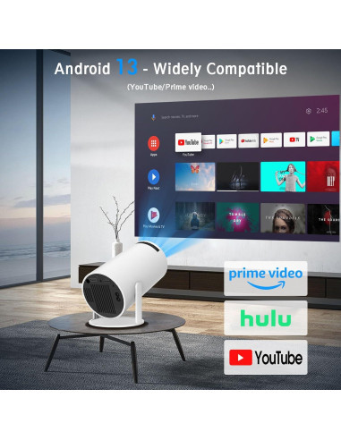 Mini Proyector Portátil ear&ear HY300 PRO 4K 1080P WiFi 6