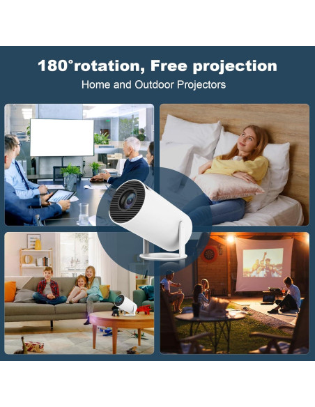 Mini Proyector Portátil ear&ear HY300 PRO 4K 1080P WiFi 6 Mini Proyector Portátil ear&ear HY300 PRO 4K 1080P WiFi 6