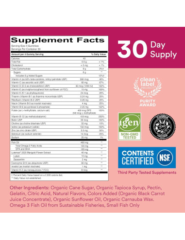 SmartyPants Multivitamina Gummy Mujeres 50+ 120 gomitas