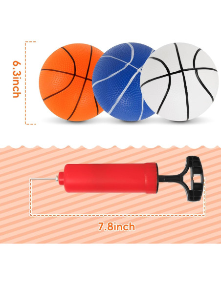 Set de 6 Balones de Baloncesto Mini M SANMERSEN 16 cm Set de 6 Balones de Baloncesto Mini M SANMERSEN 16 cm