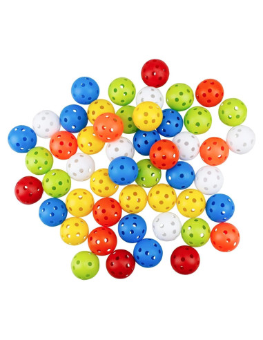 Pelotas de Golf KOFULL 50 Pack Plástico 42mm Multicolor
