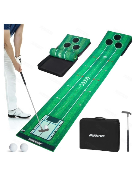 Tapete de Golf Portátil GOODLYSPORTS 228,6x45,7cm con Pelotas Tapete de Golf Portátil GOODLYSPORTS 228,6x45,7cm con Pelotas
