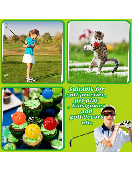 Pelotas de Golf KOFULL 50 Pack Plástico 42mm Multicolor Pelotas de Golf KOFULL 50 Pack Plástico 42mm Multicolor