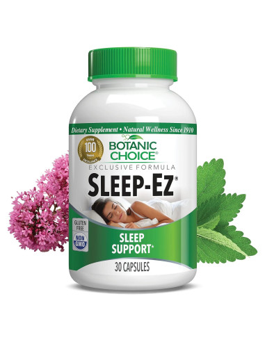 Suplemento Sleep-Ez Botanic Choice 30 Cápsulas Melatonina y Valeriana
