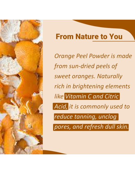 Polvo de Cáscara de Naranja Mi Naturaleza 100g - Vitamina C Natural Polvo de Cáscara de Naranja Mi Naturaleza 100g - Vitamina C Natural
