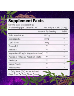 Yerba Mate Instantáneo BloomBoost 330g - Sabor Durazno Mango 2