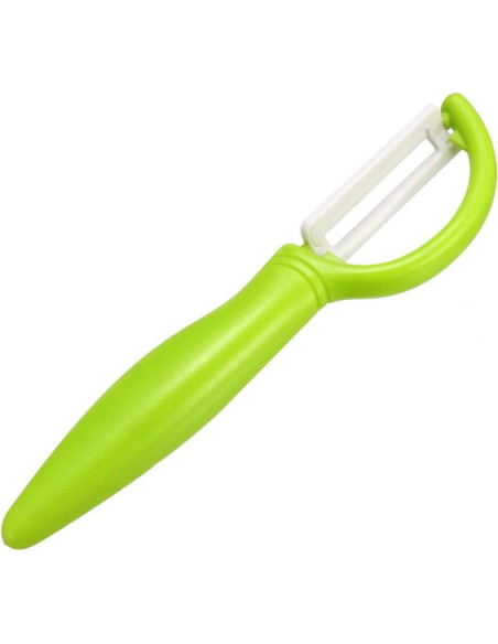 Pelador Recto Cerámica uxcell 2 Pcs Mango Ergonómico Verde Pelador Recto Cerámica uxcell 2 Pcs Mango Ergonómico Verde