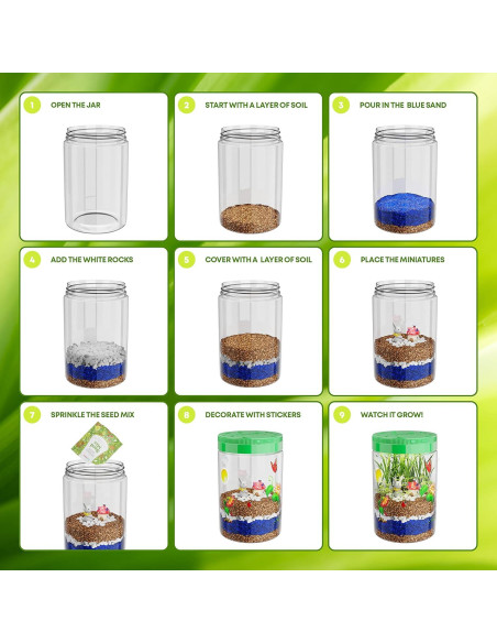 Kit de Terrario Iluminado Dan&Darci para Niños - Juguete STEM Kit de Terrario Iluminado Dan&Darci para Niños - Juguete STEM