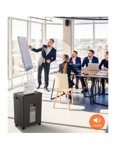 Destructora de Papel Frossvt Micro-Corte P-4 12 Hojas 10 Min