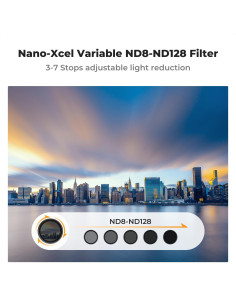 Filtro ND Variable K&F Concept 37mm Nano-X a Prueba de Agua 2