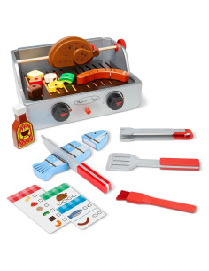 Juego de Barbacoa de Madera Melissa & Doug 24 Piezas
