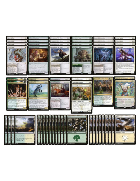 Baraja de Aventura Verde/Blanco MTG - 60 Cartas Poderosas Baraja de Aventura Verde/Blanco MTG - 60 Cartas Poderosas