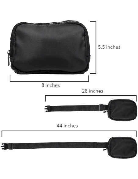 Bolso de Cintura Unisex Popfunk con Logo Batman 20.3x14cm Bolso de Cintura Unisex Popfunk con Logo Batman 20.3x14cm