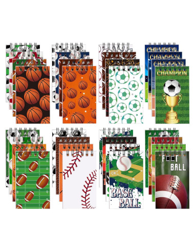 Faccito 32 Mini Blocs de Notas Fútbol para Niños