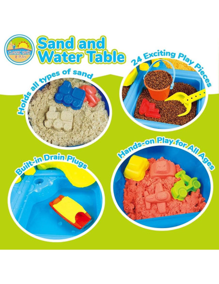 Mesa de Arena y Agua Classic Sand & Play 24 Piezas para Niños Mesa de Arena y Agua Classic Sand & Play 24 Piezas para Niños