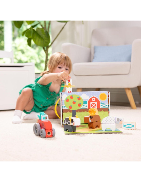 Bloques de Madera Conectables Melissa & Doug Granja 56 Piezas Bloques de Madera Conectables Melissa & Doug Granja 56 Piezas