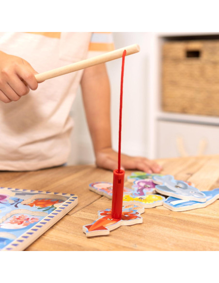 Juego de Pesca Magnético de Madera Melissa & Doug 10 Piezas Juego de Pesca Magnético de Madera Melissa & Doug 10 Piezas