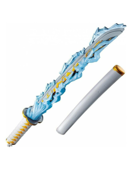Espada Nichirin DX Zenitsu Agatsuma Bandai 61cm 4 Modos Espada Nichirin DX Zenitsu Agatsuma Bandai 61cm 4 Modos