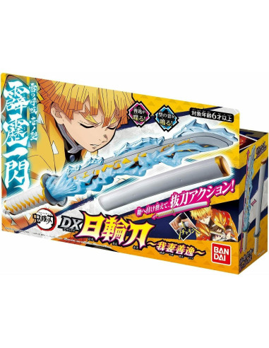 Espada Nichirin DX Zenitsu Agatsuma Bandai 61cm 4 Modos