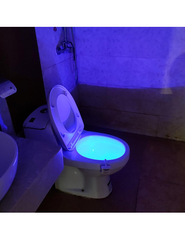 Luz Nocturna para Inodoro AUSAYE 2 Paquete LED 8 Colores