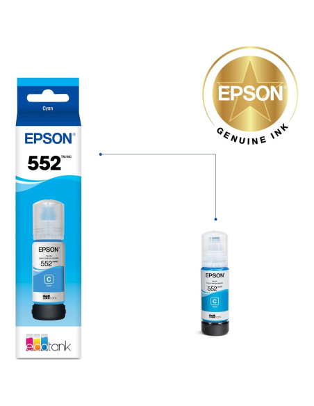 Tinta Epson EcoTank Cian 70 mL para ET-8500 ET-8550 Tinta Epson EcoTank Cian 70 mL para ET-8500 ET-8550
