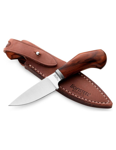 Cuchillo Fijo LionSTEEL WILLY, Acero M390, Mango Sólido, Hecho en Italia