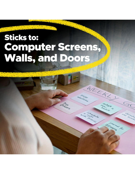 Notas Adhesivas Post-it Super Sticky 100% Recicladas 18 Blocs Notas Adhesivas Post-it Super Sticky 100% Recicladas 18 Blocs