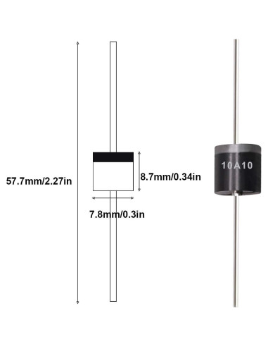 Kit de Diodos Rectificadores Tnisesm 6A10 10A10 20A10 1000V