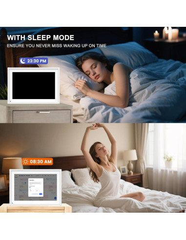 Planificador Digital Inteligente Moonka 10.1" Pantalla Táctil HD