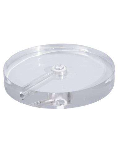 Base de lámpara B&P 14 cm diámetro acrílico transparente