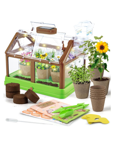 Kit de Jardinería para Niños DUYOYU 9950A con Riego Solar