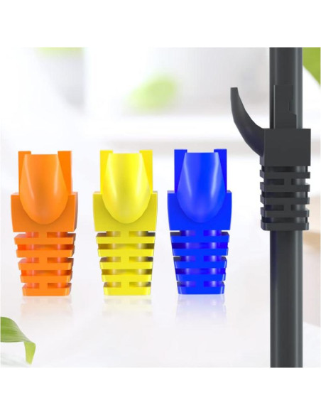50 Piezas Botones de Alivio de Tensión RJ45 VIVOCH Naranja 50 Piezas Botones de Alivio de Tensión RJ45 VIVOCH Naranja
