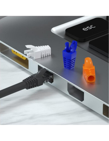 50 Piezas Botones de Alivio de Tensión RJ45 VIVOCH Naranja