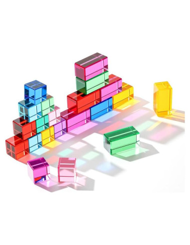 Bloques de Gemas Acrílicas Meooeck 20 Pcs para Niños