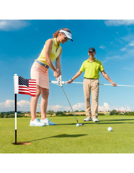 Banderas de Golf Oudain 6 Pcs Nylon 20x15 cm Impermeables Banderas de Golf Oudain 6 Pcs Nylon 20x15 cm Impermeables