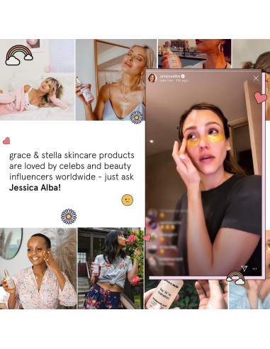 Suero para Ojos Grace & Stella 15ml con Retinol y Cafeína