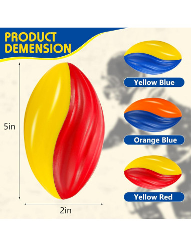 Mini Balones de Fútbol Lewtemi 8 Pcs Espuma Suave 12,7 cm