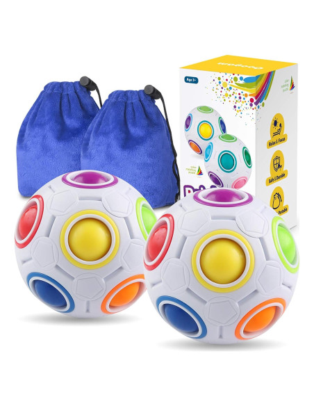 Bola de Rompecabezas Arcoíris Coogam - Juguete Antiestrés 7.6cm Bola de Rompecabezas Arcoíris Coogam - Juguete Antiestrés 7.6cm