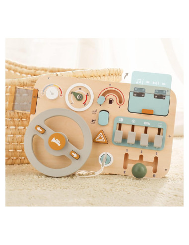 Tablero de Actividad Sensorial Montessori de Madera - 0.66 kg