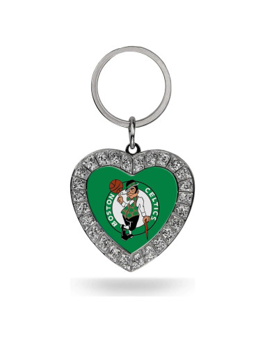 Llavero Corazón NBA Boston Celtics Rico Industries con Rhinestones