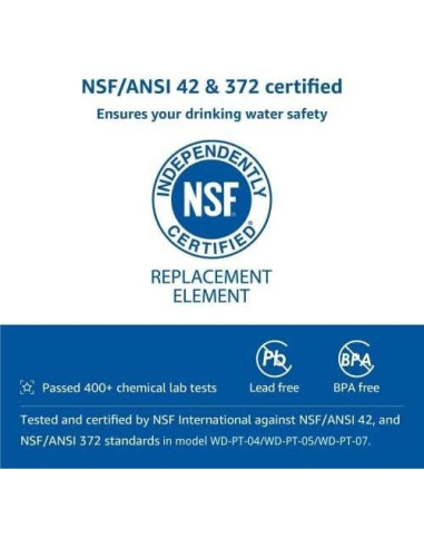 Filtro de Agua Waterdrop WD-PF-01A Plus Certificado NSF