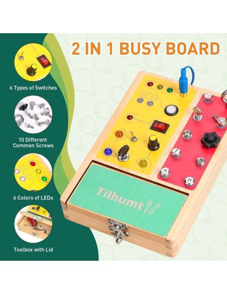 Juego de Tablero Montessori Tilhumt para Niños 3-5 Años Juego de Tablero Montessori Tilhumt para Niños 3-5 Años