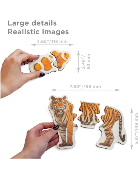 Rompecabezas de Madera Ulanik 29 Animales para Niños 3-5 Años Rompecabezas de Madera Ulanik 29 Animales para Niños 3-5 Años