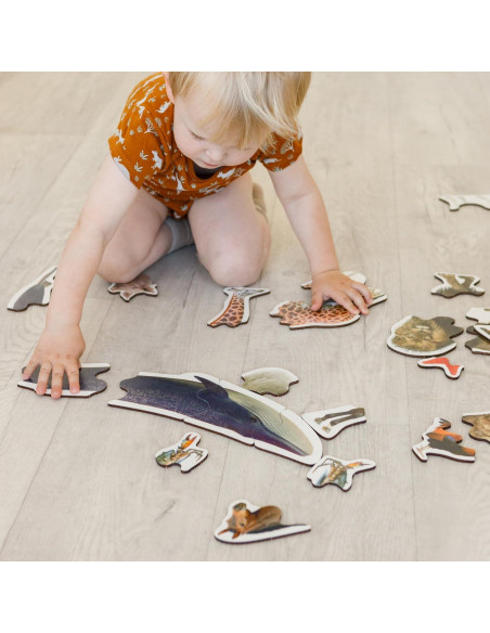 Rompecabezas de Madera Ulanik 29 Animales para Niños 3-5 Años Rompecabezas de Madera Ulanik 29 Animales para Niños 3-5 Años