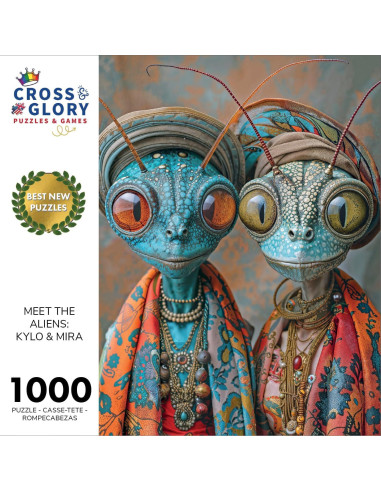 Rompecabezas 1000 Piezas Cross & Glory - Alienígenas Kylo y Mira