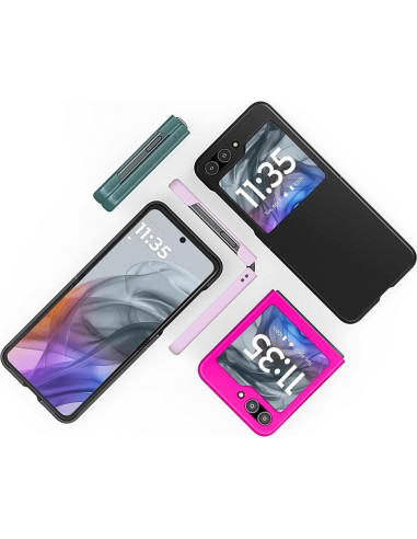 Funda KEKBOXQ para Motorola Razr 2024 5G con Protector