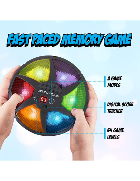 Juego de Memoria Electrónico Point Games, Flash Digital para Niños Juego de Memoria Electrónico Point Games, Flash Digital para Niños