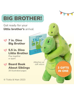 Conjunto Regalo Tickle & Main Dinosaurios Hermano Mayor 3 Piezas 2